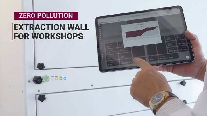 The Smartwall and Filterbank extraction units guarantee clean air. - M&H Group news photo 2