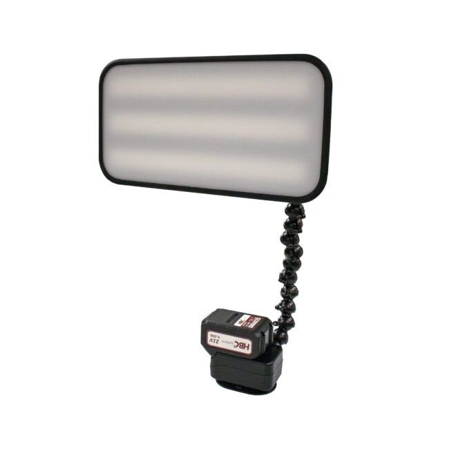 LED Dent lamp, suction-cup and flexible “gooseneck”