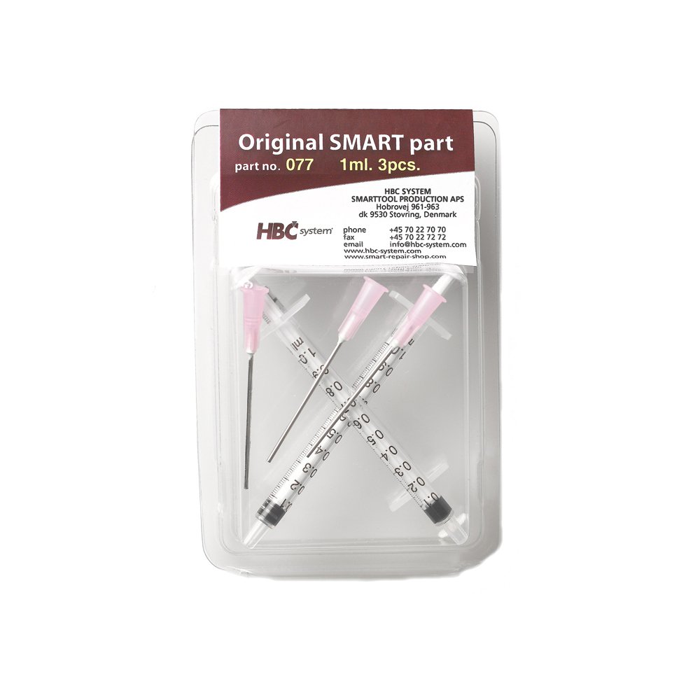 20pcs 1ml syringe and needle for windcreen resin shown for comparing smart repair setup, workshop fit, and ownership needs.