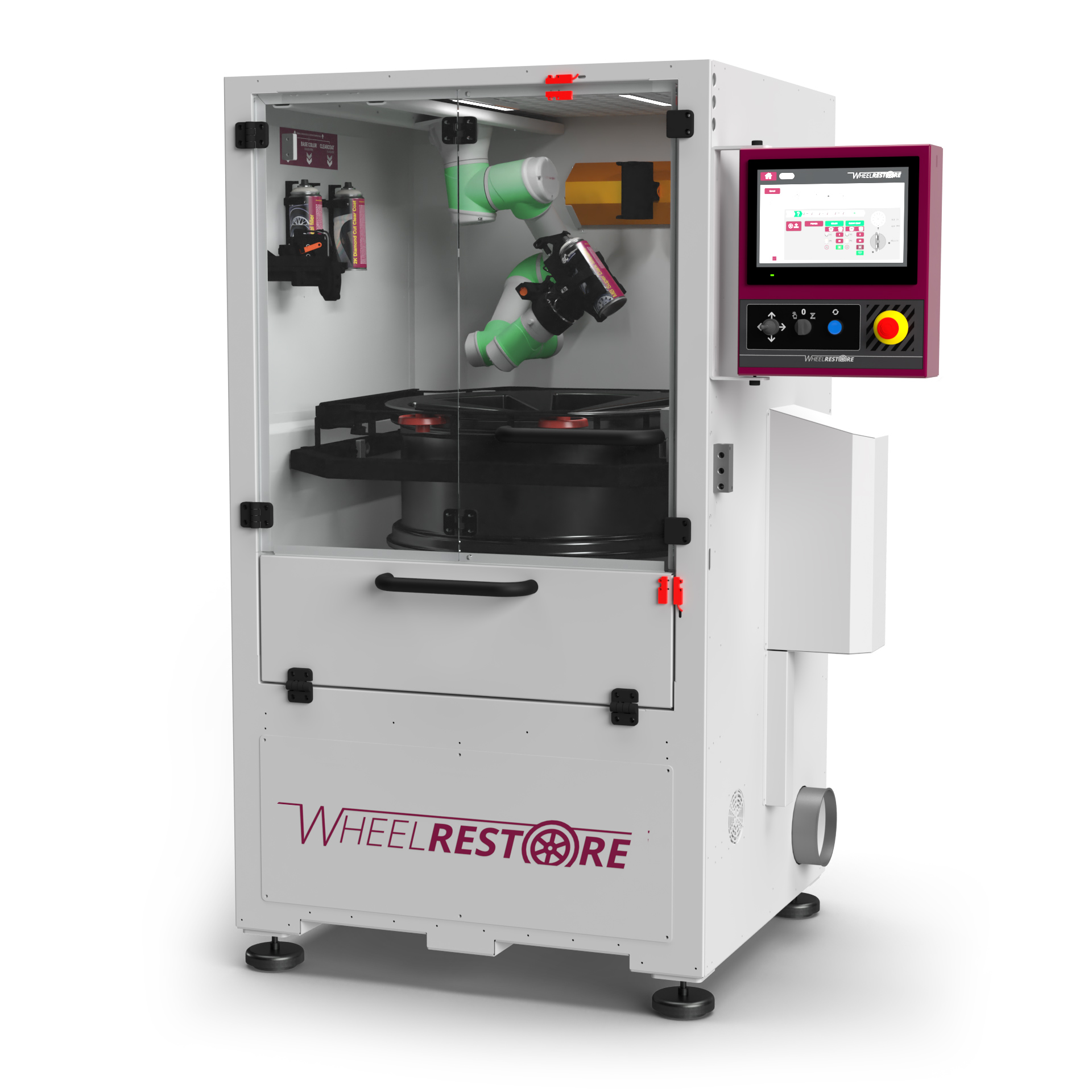 Fully Automatic Wheel Spray Robot & Spray Booth