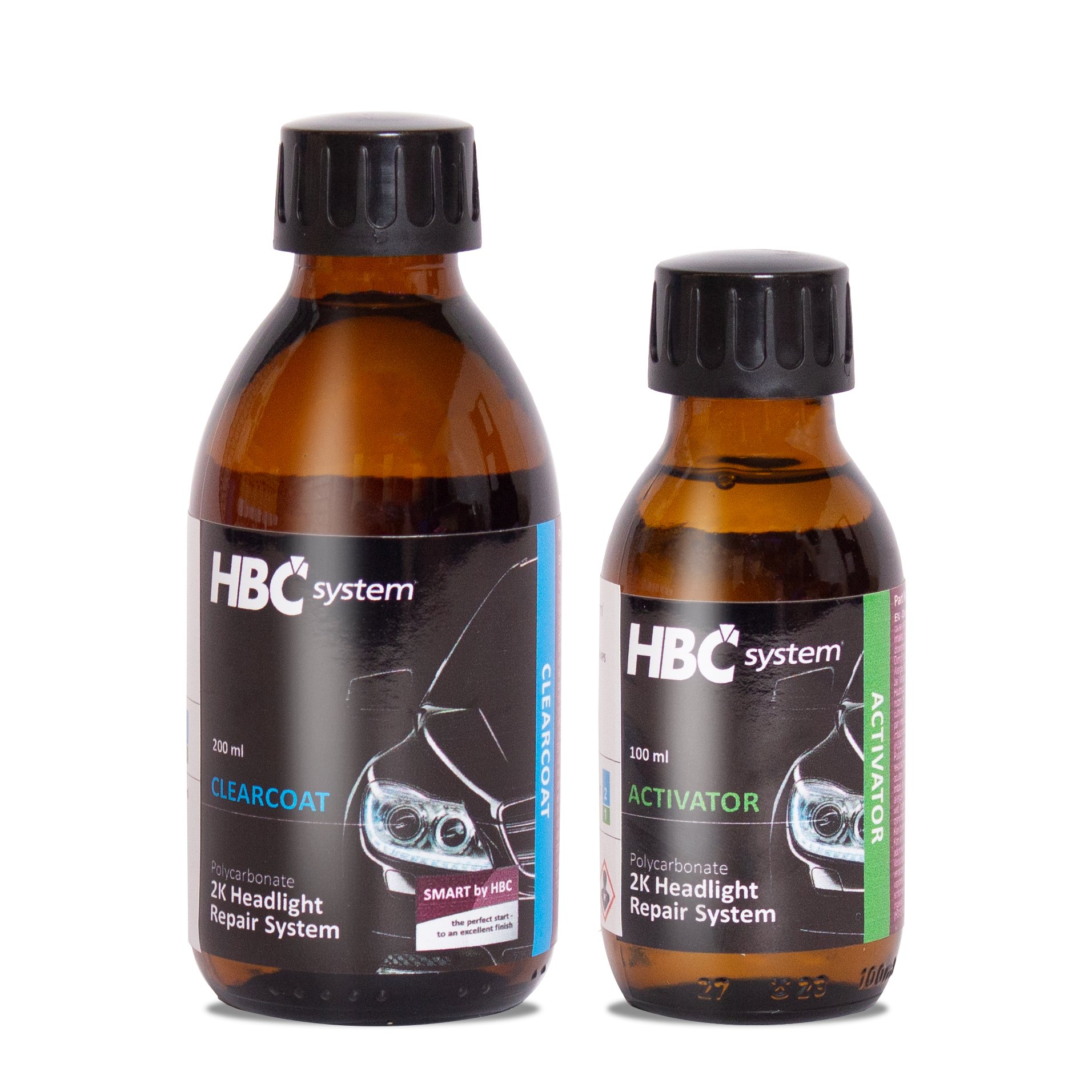 Headlight clearcoat + activator shown for comparing smart repair setup, workshop fit, and ownership needs.