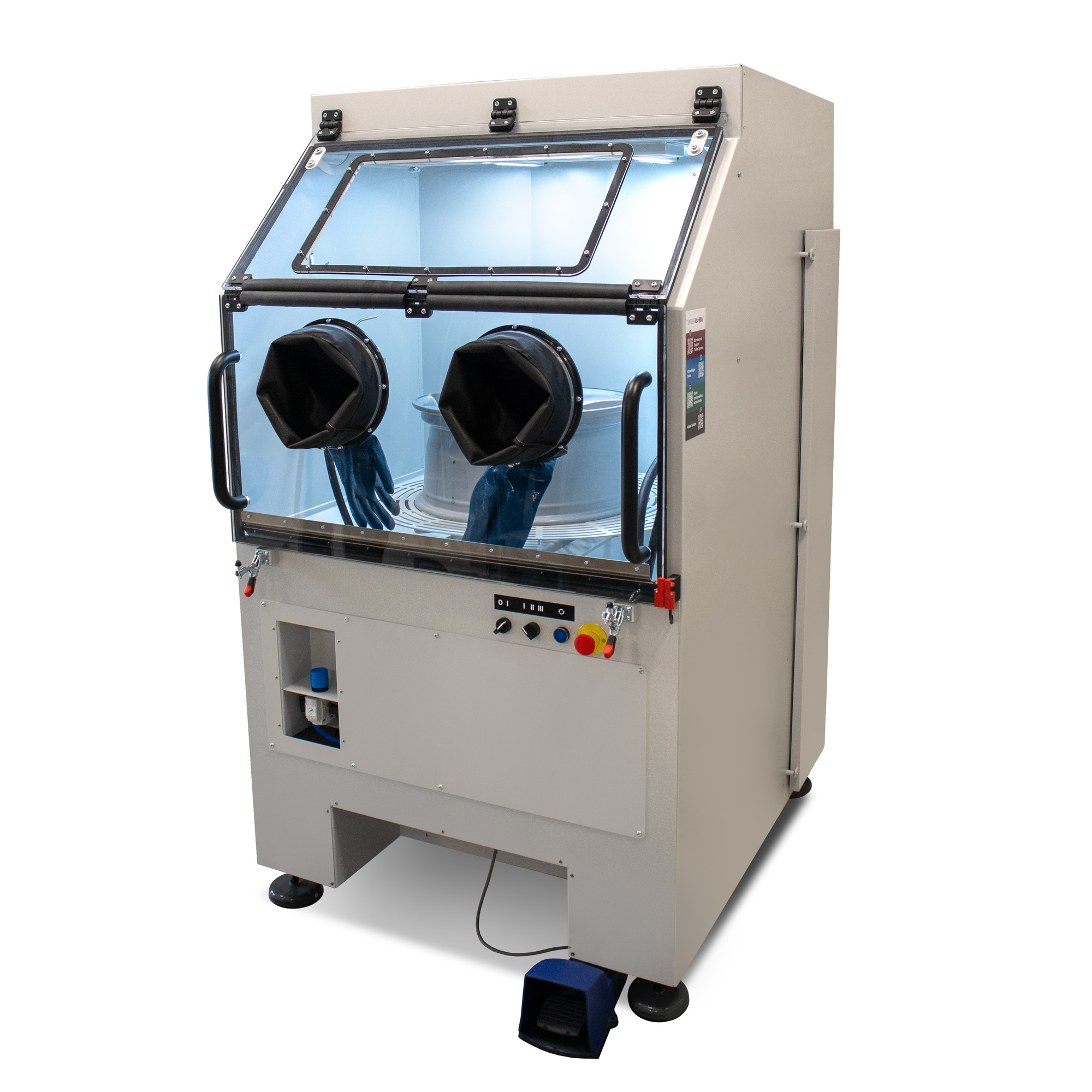 Wheel Blasting Machine (Manual) w. built-in filtration