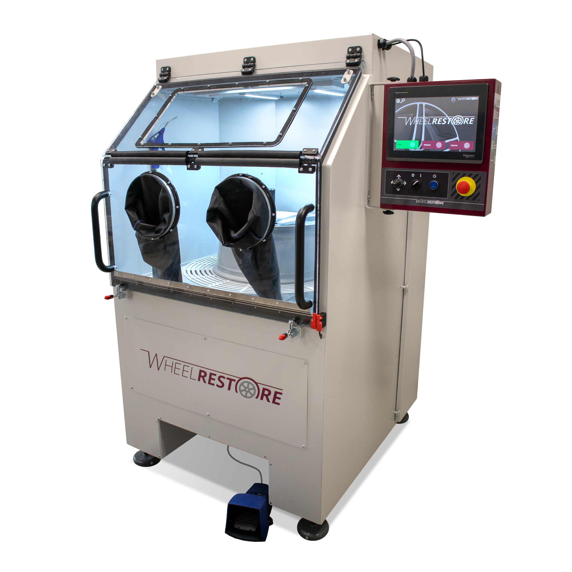 Wheel Blasting Machine (Semi-Automatic) w. built-in filtration