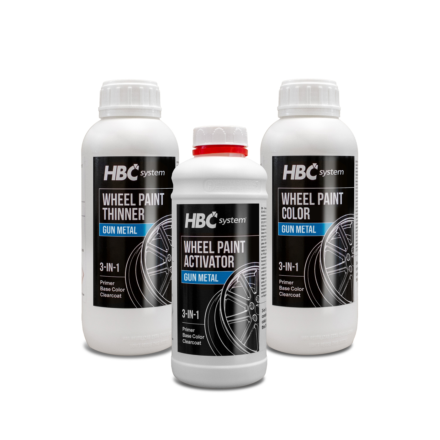 Wheel Paint – Gun Metal – 3 in 1 product – 3 liter kit shown for comparing wheel painting setup, workshop fit, and ownership needs.