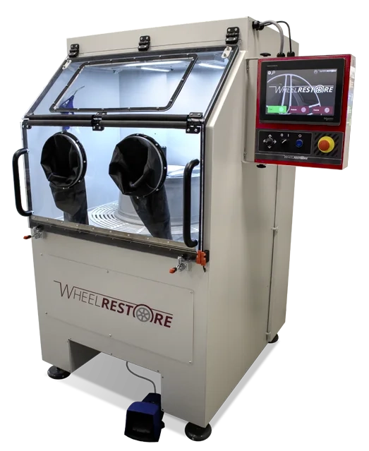Blasting cabinet preview for Wheel Blasting Machine