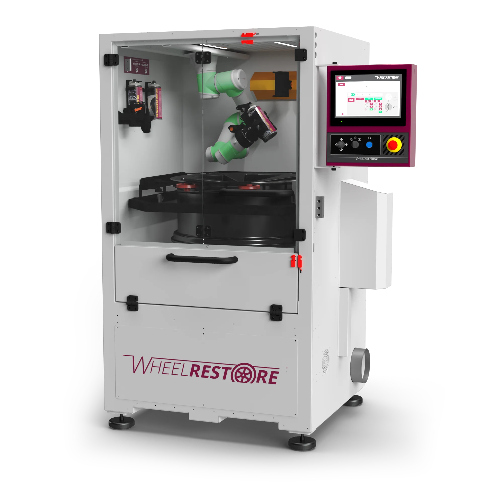 HBC WM600 automatic wheel painting robot