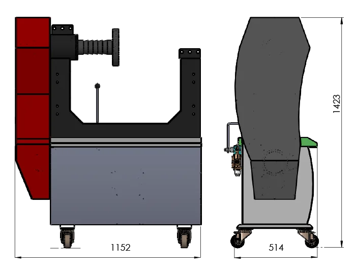 Specification sheet preview for Wheel Straightening Machine