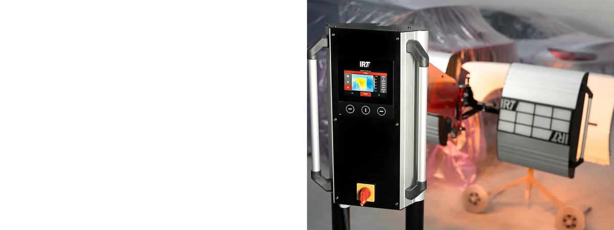 IRT TCR infrared curing system with thermal-camera display