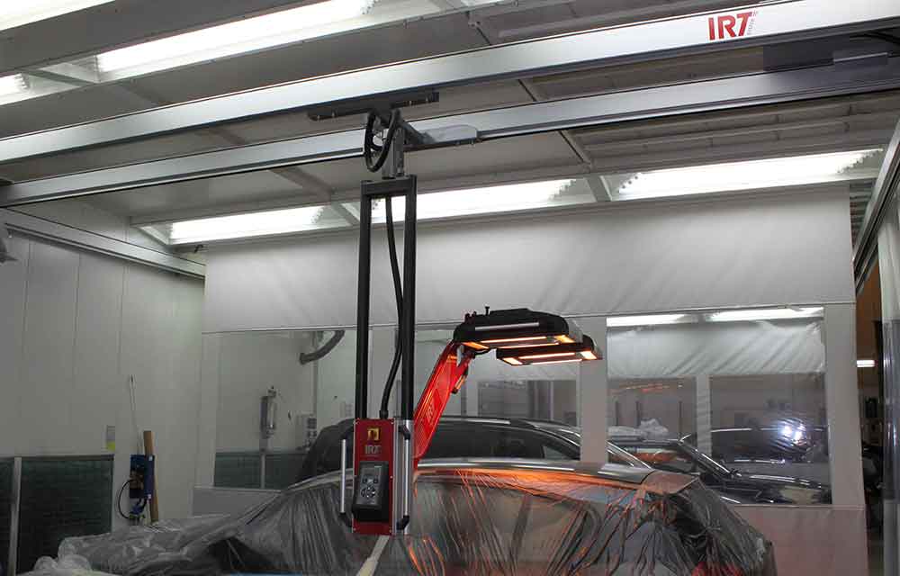 Workflow view preview for IRT Rail System IR Dryers