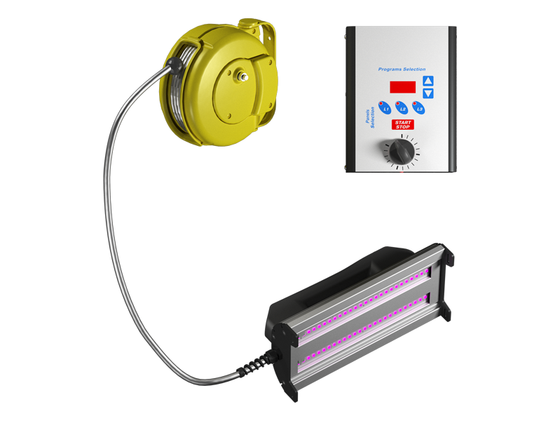 ภาพขั้นตอนงาน preview for อุปกรณ์อู่ซ่อมรถยนต์ Inframatic Semi-Automatic Infrared Lamps