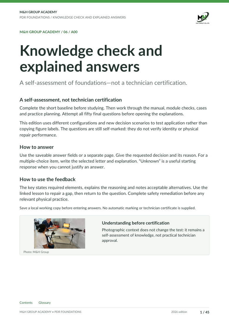 Knowledge Check & Answers — English edition cover